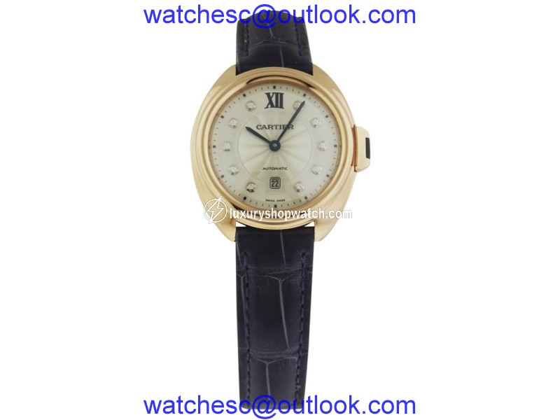 Cartier Cle De WJCL0031 18K Rose Gold Automatic 31mm Womens Watch Cartier