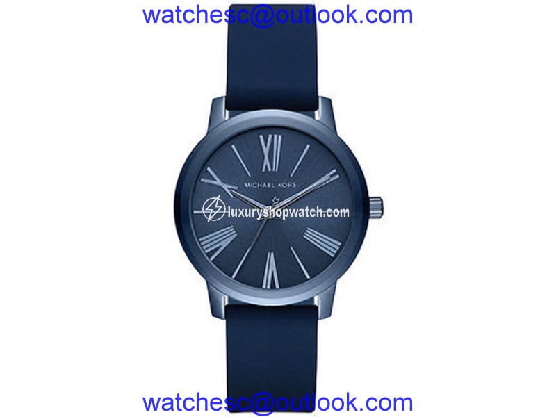 Michael Kors Hartman MK2639 Stainless Steel / Blue Silicone Strap 36mm Womens Watch Michael Kors