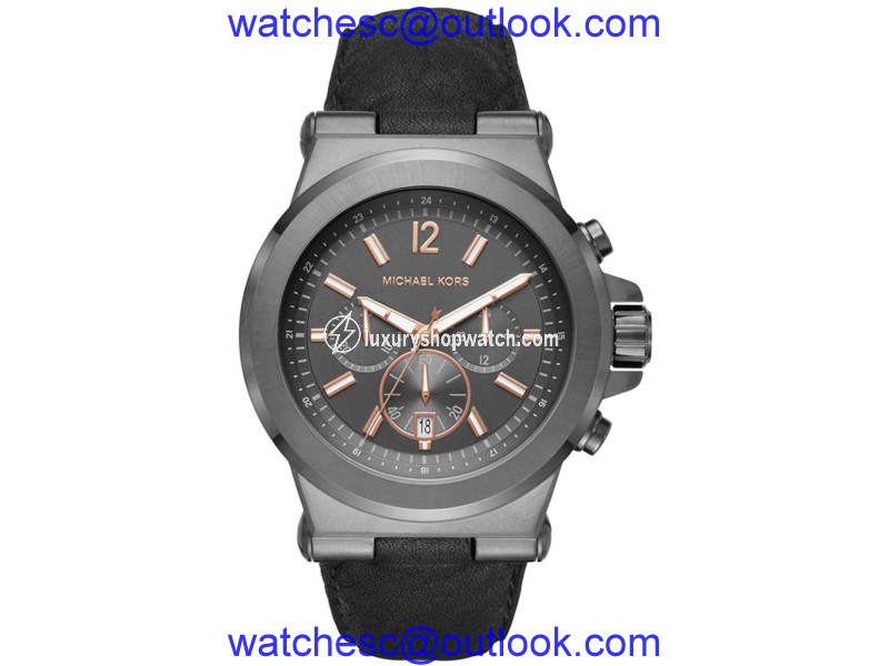 Michael Kors MK8511 Gunmetal Ion Plated Stainless Steel 46mm Mens Watch Michael Kors