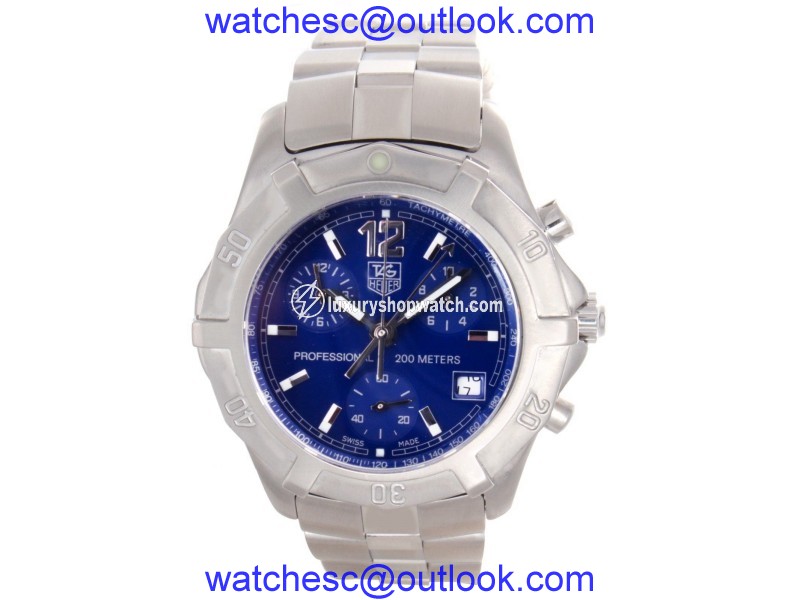 Tag Heuer Professional CN1112 Blue Dial Stainless Steel Bracelet 40mm Mens Watch Tag Heuer