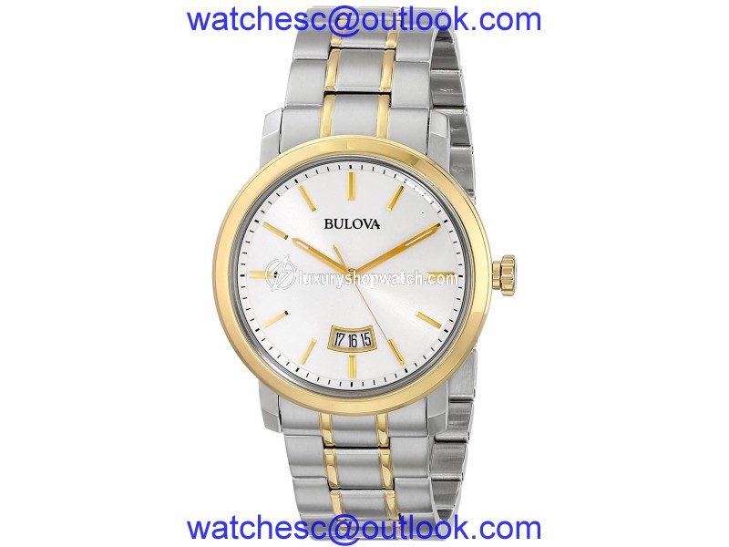 Bulova 98B214 Dress Silver Dial Two Tone Stainless Steel 40mm Womens Watch Bulova