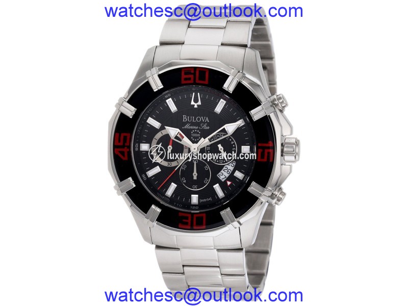 Bulova 96B154 Stainless Steel Quartz 46mm Mens Watch Bulova