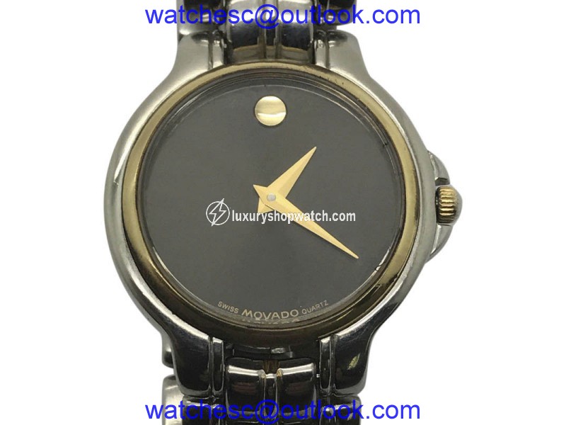 Movado Museum 81.E3.8155 Stainless Steel/Gold Tone Quartz 26mm Womens Watch Movado