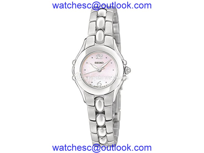 Seiko SXGN09 Silver-Tone Stainless Steel Quartz 22mm Womens Watch Seiko