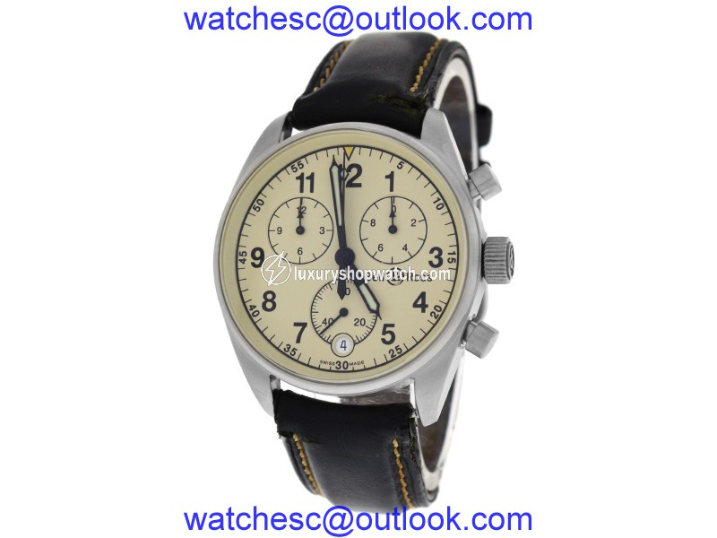 Bell & Ross Vintage 120 Stainless Steel / Leather Quartz Date 38mm Mens Watch Bell & Ross