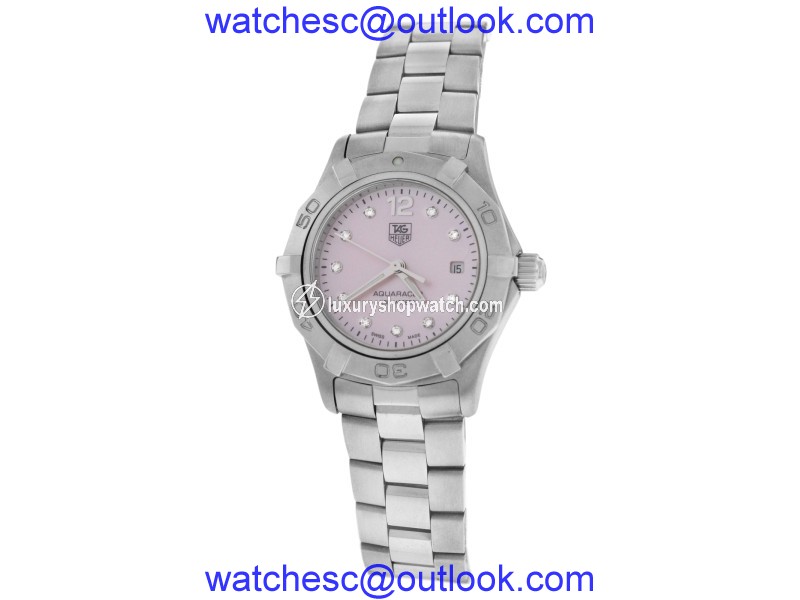 Tag Heuer Aquaracer WAF141H Stainless Steel with Mother of Pearl & Diamond Quartz 28mm Womens Watch Tag Heuer