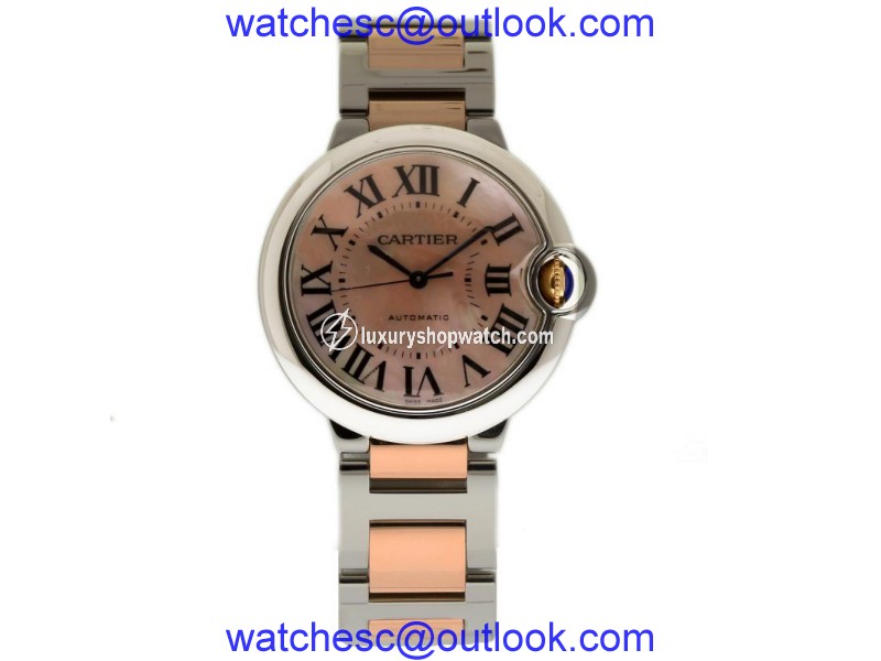 Cartier Ballon Bleu W2BB0011 Stainless Steel & 18K Rose Gold 36mm Womens Watch Cartier