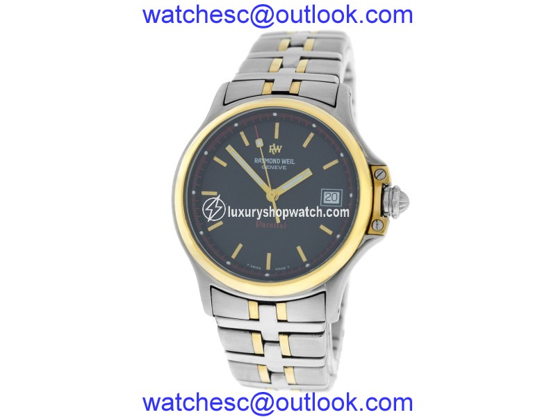 Raymond Weil Parsifal 9090 Stainless Steel 18K Yellow Gold Electroplated Quartz 36mm Womens Watch Raymond Weil