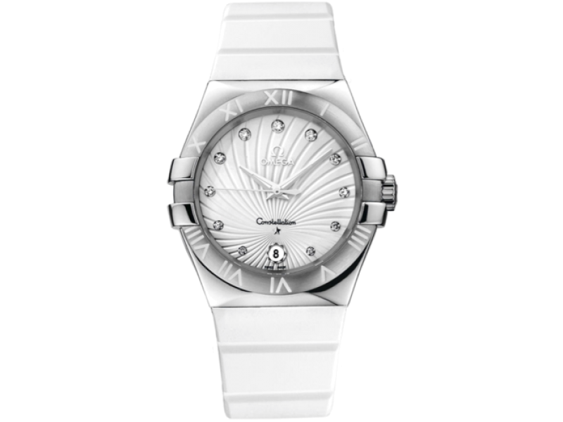 Omega Constellation 123.12.35.60.52.001 Stainless Steel Quartz 35mm Womens Watch Omega
