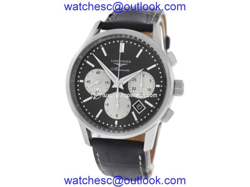 Longines Column-Wheel Chronograph L27494920 Stainless Steel Automatic 40mm Mens Watch Longines
