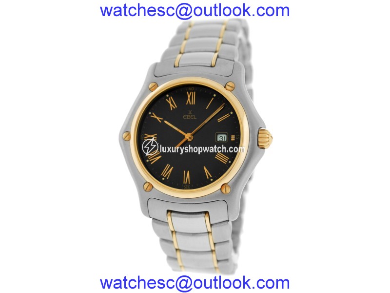Ebel 1911 187902 Stainless Steel and 18K Yellow Gold Quartz 32mm Womens Watch Ebel