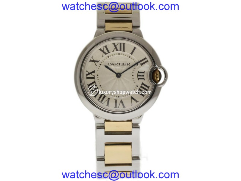 Cartier Ballon Bleu W69008Z3 Stainless Steel and Yellow Gold 36mm Unisex Watch Cartier