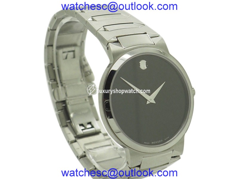 Movado Museum 84 G2 1886 Stainless Steel with Black Dial 38mm Mens Watch Movado