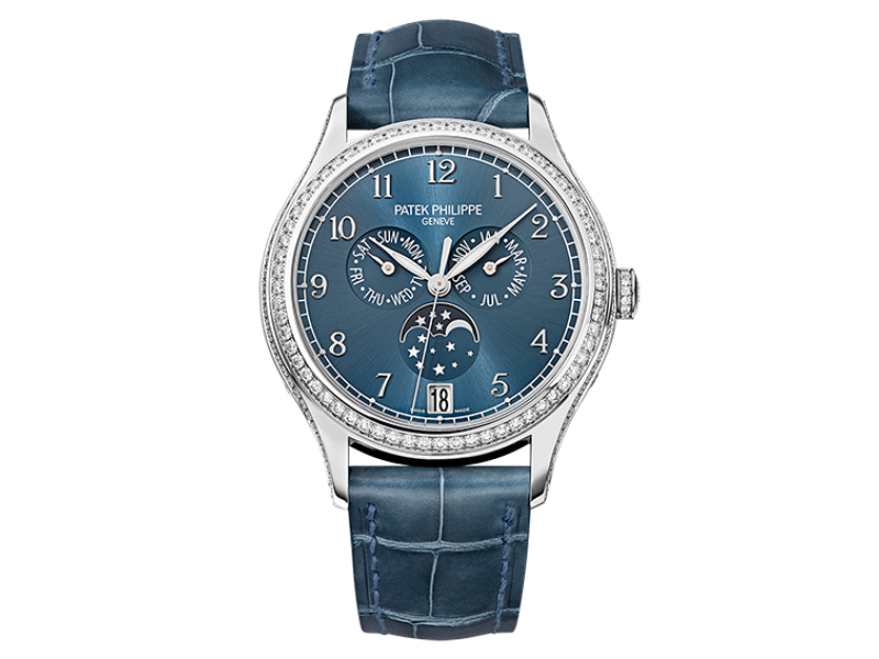 Patek Philippe Complications 4947G-001 18K White Gold & Leather 38mm Watch Patek Philippe