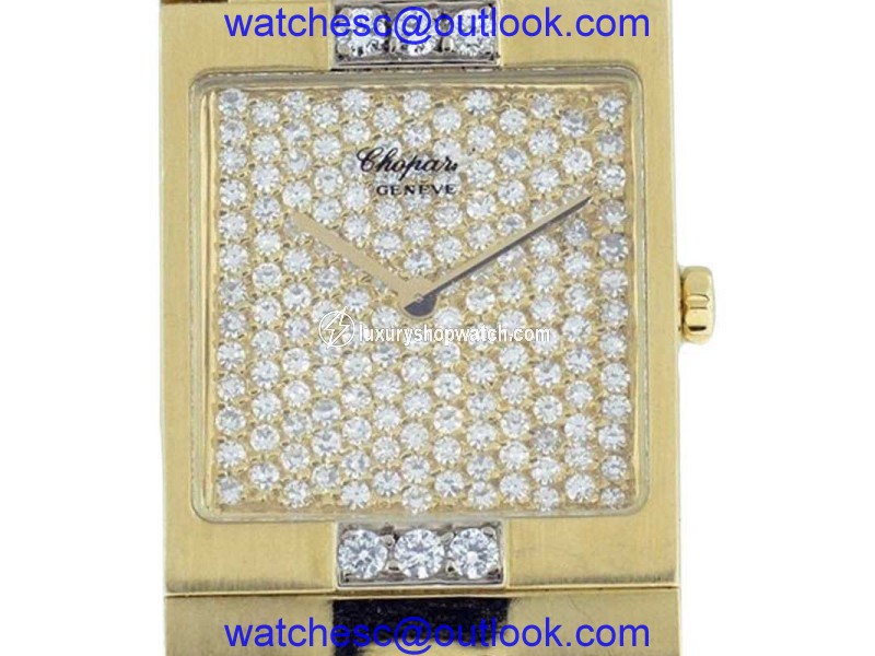 Chopard Classique 18k Yellow Gold Diamond 22mm x 25mm Watch Chopard