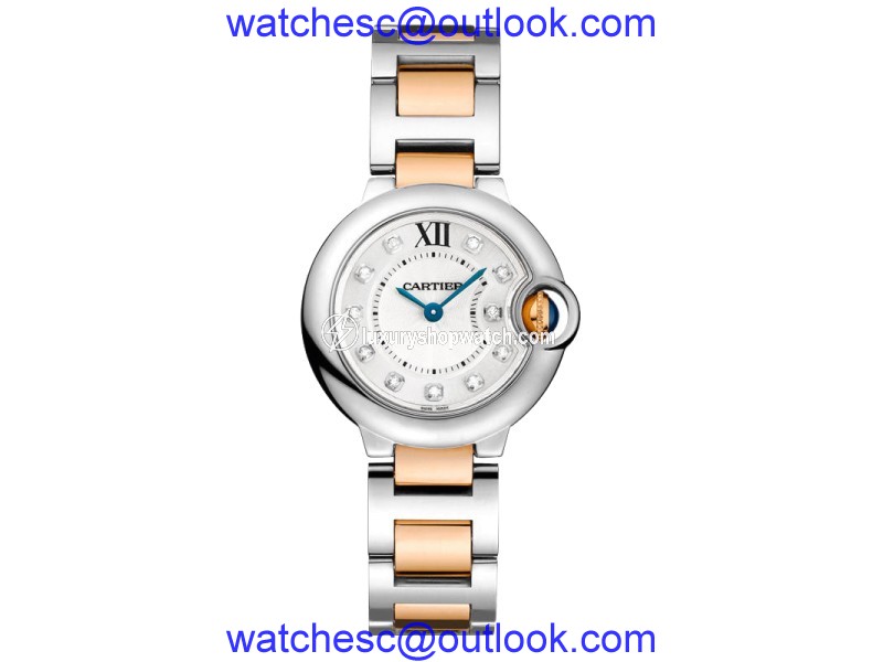 Cartier Ballon Bleu WE902030 Stainless Steel & Rose Gold Watch Cartier