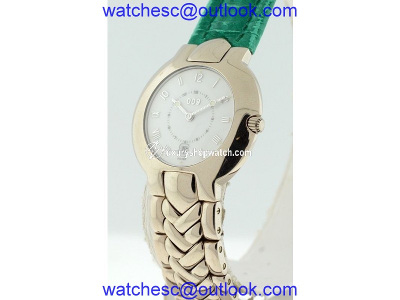 Versace V-Couture 18K White Gold 34mm Womens Watch Versace