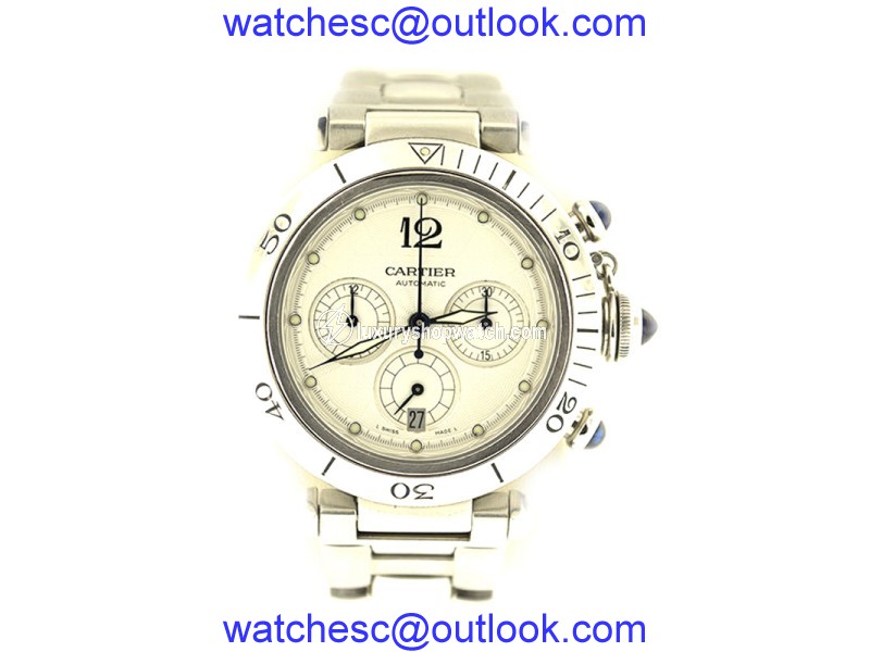 Cartier Pasha Seatimer Chronograph Steel 38mm Watch Cartier