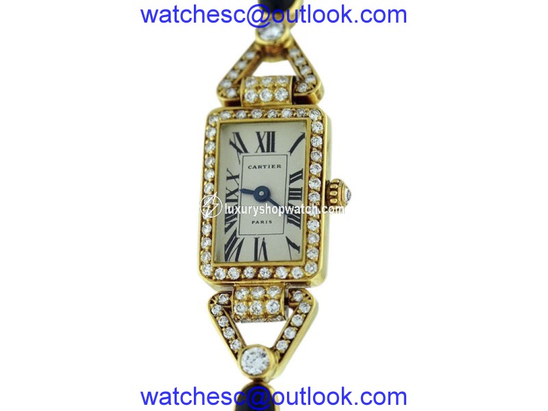 Cartier 18K Yellow Gold Womens Watch Cartier
