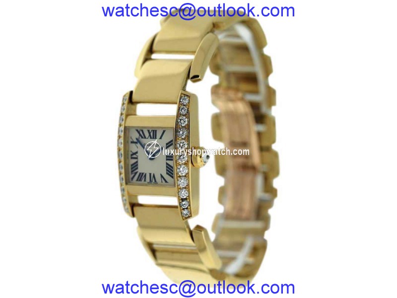Cartier Tankissime Diamond 18K Yellow Gold Womens Watch Cartier