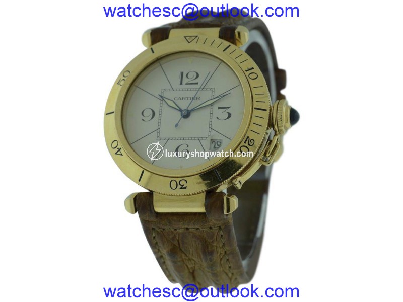 Cartier Pasha 18K Yellow Gold Automatic 38mm Watch Cartier
