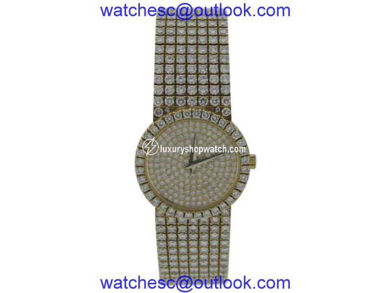 Piaget Classic 18K Yellow Gold With Diamonds 25mm Watch Piaget