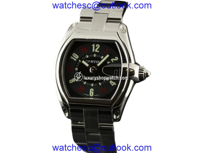 Cartier Roadster W62002V3 Black Arabic Steel Automatic Mens Watch Cartier