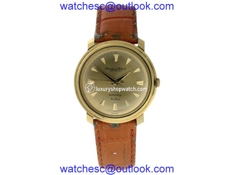 IWC Classic 14K Yellow Gold Automatic Vintage Mens Watch IWC