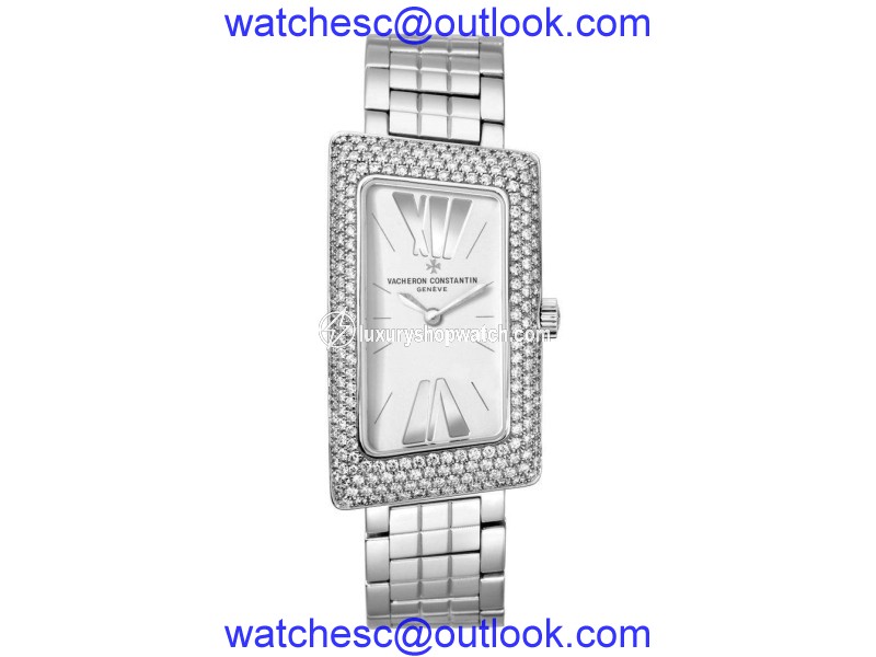 Vacheron Constantin 25515/u01g-9233 Cambree 1972 18K White Gold 37.7mm x 21mm Watch Vacheron Constantin