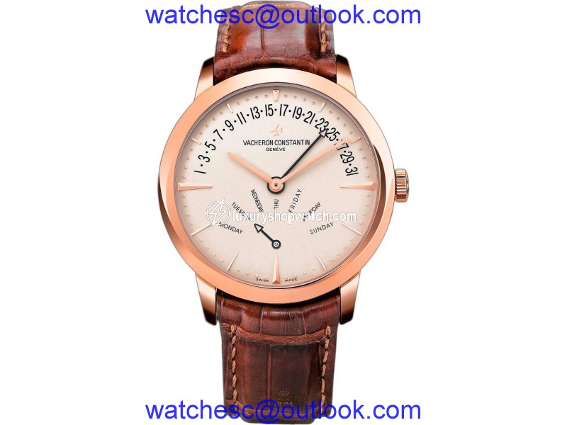 Vacheron Constantin 86020/000r-9239 Patrimony Bi-Retrograde 18K Rose Gold 42.5mm Watch Vacheron Constantin