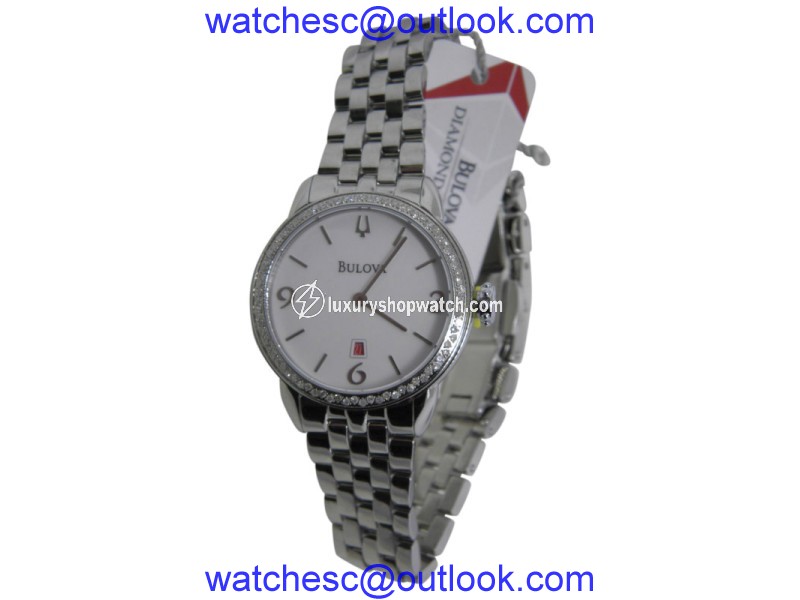 Bulova 96R183 Stainless Steel & White Dial 32.2mm Womens Watch Bulova