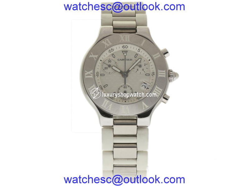 Cartier Must 21 W10184U2 Stainless Steel 38mm Unisex Watch Cartier