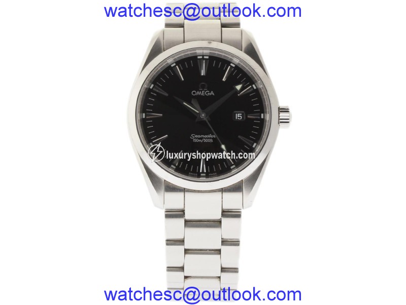 Omega Seamster Aqua Terra 2517.50 Stainless Steel Black 39mm Mens Watch Omega