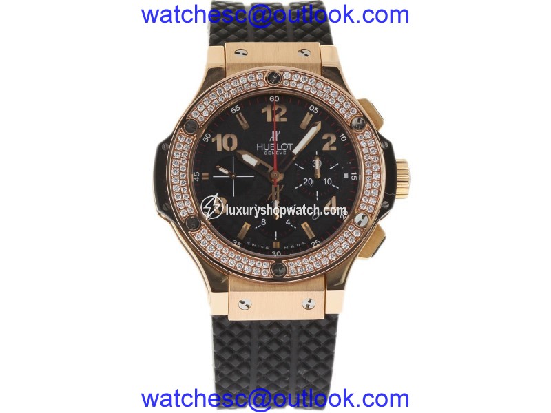 Hublot Big Bang Evolution 301.PB.131.RX Rose Gold Custom Diamond 44mm Mens Watch Hublot