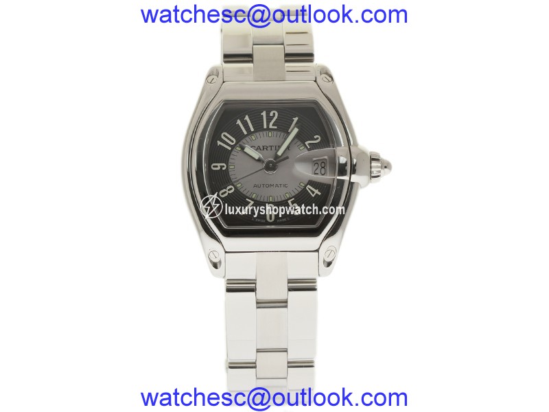 Cartier Roadster W62001V3 Stainless Steel Grey Dial Automatic 38mm Mens Watch Cartier