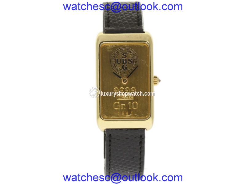 Corum 14400 18K Yellow Gold / Leather 34mm Unisex Watch Corum