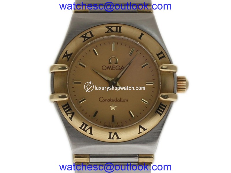 Omega Constellation 1262.70 Stainless Steel Gold Champagne 22mm Women's Watch Omega