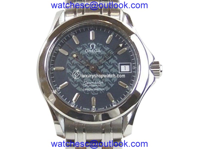 Omega Seamaster Jacques Mayol 2500.80 Stainless Steel Blue Auto 36mm Mens Watch 1997 Omega