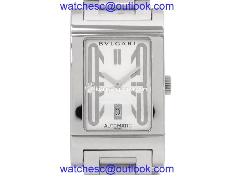 Bulgari Rettangolo RT45S Stainless Steel Automatic 45mm Mens Watch Bulgari