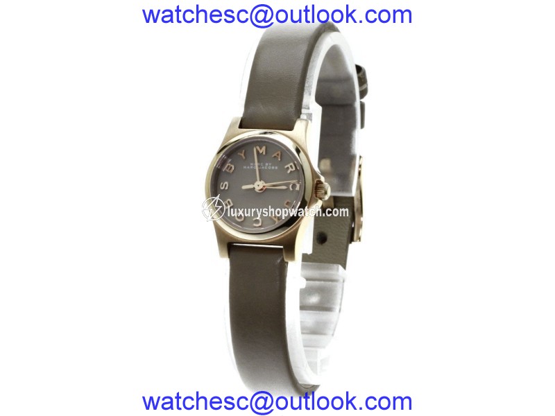 Marc By Marc Jacobs MBM 1239 Gold Plated & Leather Quartz 20mm Womens Watch Marc By Marc Jacobs