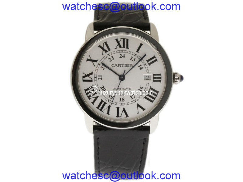Cartier Ronde Solo W6701010 Stainless Steel / Leather 42mm Mens Watch Cartier