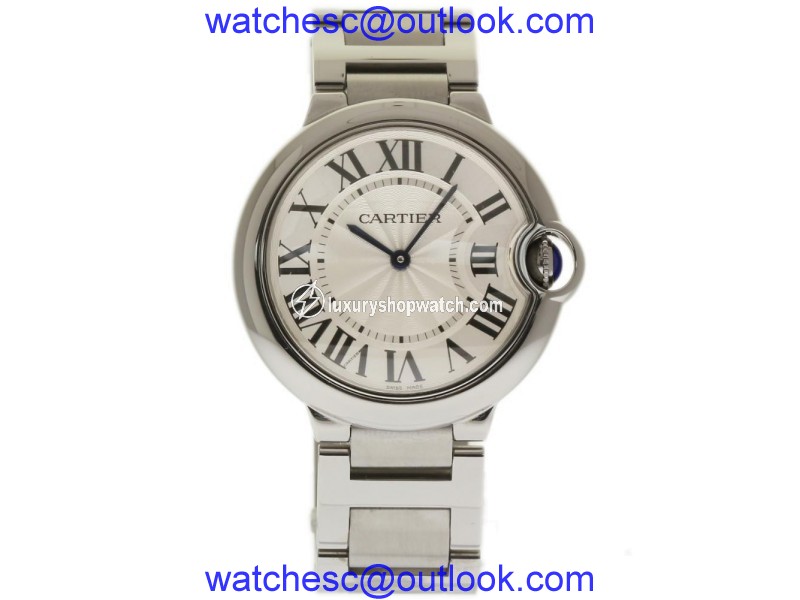 Cartier Ballon Bleu W69011Z4 Stainless Steel & Silver Dial 36mm Womens Watch Cartier