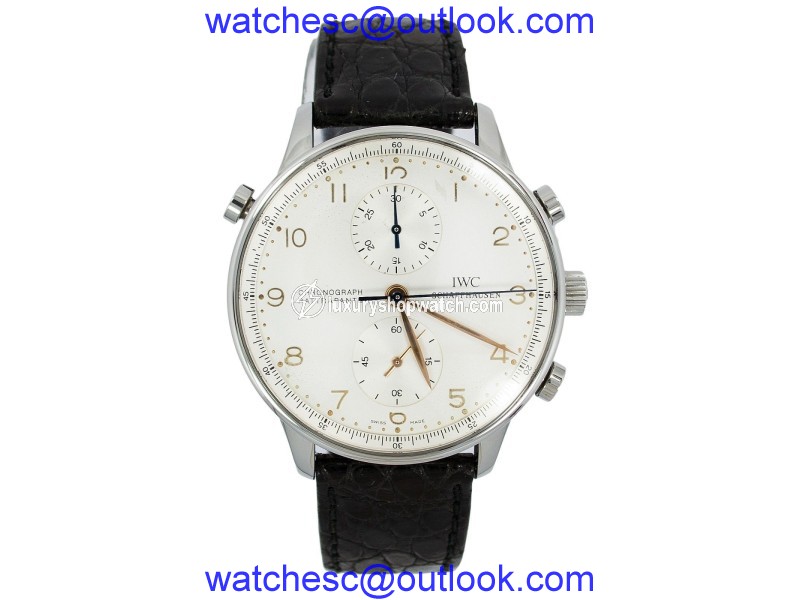 IWC IW3712-02 Portuguese Split Second Silver Dial Stainless Automatic Watch IWC Schaffhausen