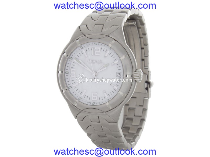 Ebel Type E 9187241 Stainless Steel White Dial Quartz 35mm Watch Ebel