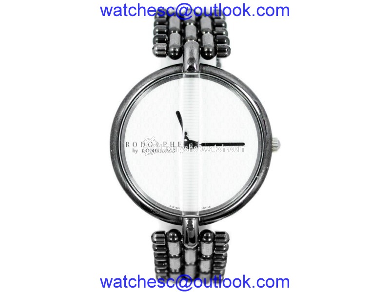 Rare Longines Rodolphe White Dial Stainless Steel Ladies Watch Longines