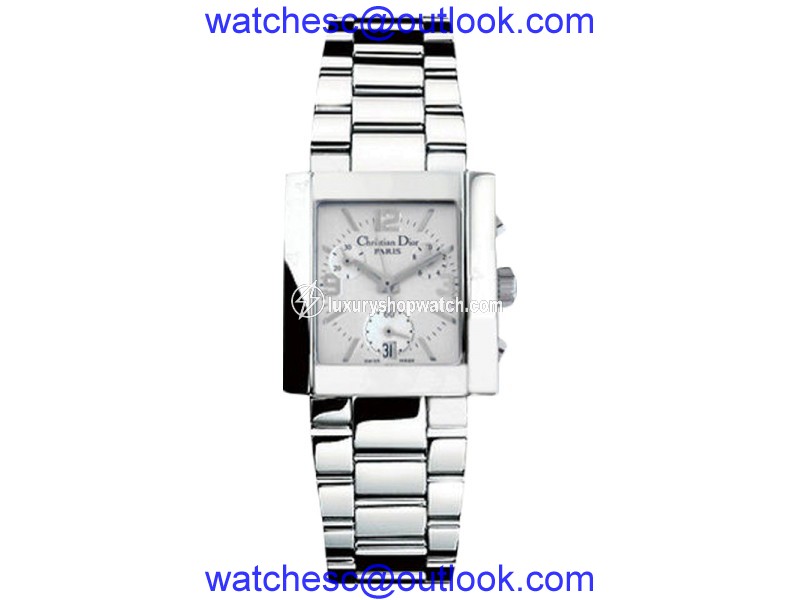 Christian Dior D81100MAGTC Silver Stainless Steel Chronograph Womens Watch Christian Dior