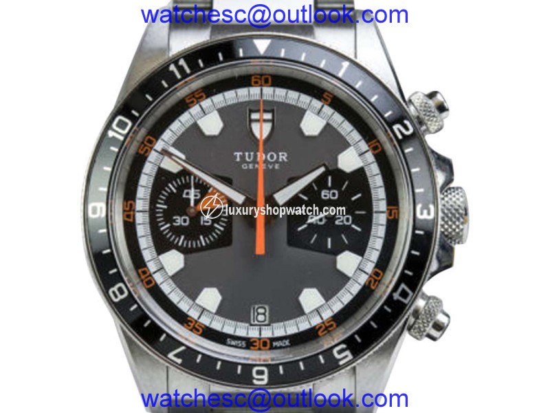Tudor Heritage 70330N Chrono Grey Dial Stainless Steel Automatic Mens Watch Tudor