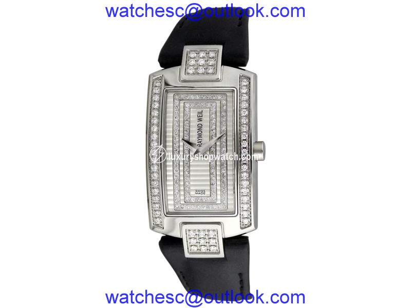 Raymond Weil 1800-ST2-42581 Shine Diamond Dial Leather Band Watch Raymond Weil