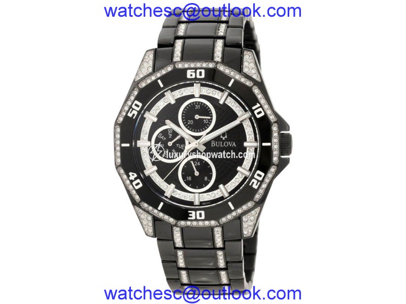 Bulova 98C111 Crystal Multi-Function Mens Watch Bulova