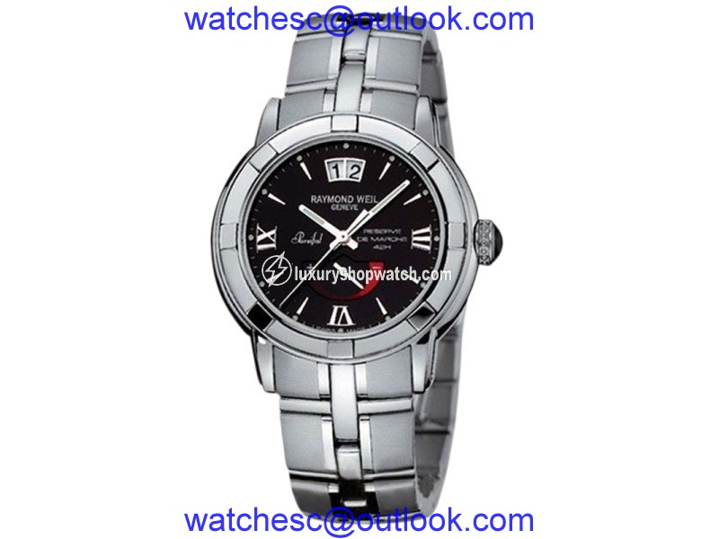 Raymond Weil 2843-ST-00207 Parsifal Black Dial Stainless Steel Watch Raymond Weil